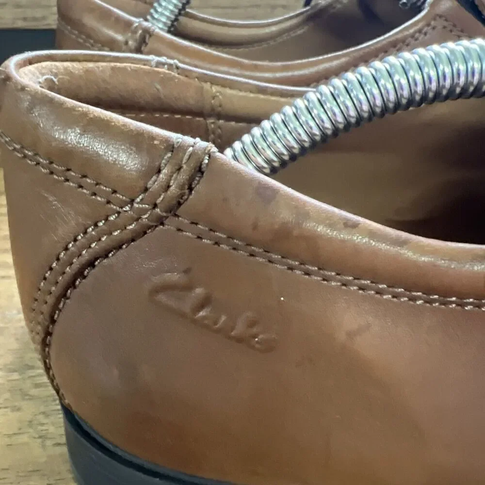 Collection by clarks size‎ 10 mens brown lace up Ultimate Comfort Dress Shoes